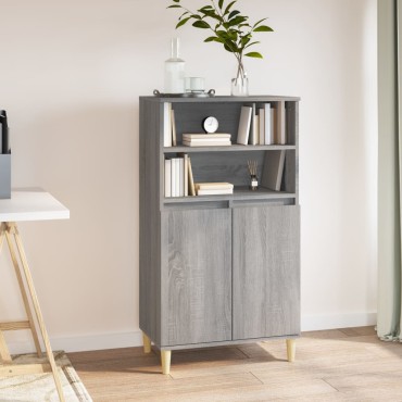 vidaXL Ντουλάπι Γκρι Sonoma 60x36x110cm από Επεξεργασμένο Ξύλο 1 τεμ.
