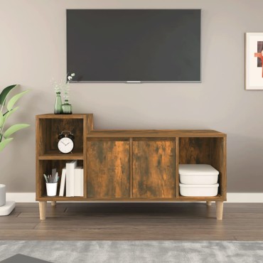 vidaXL Έπιπλο Τηλεόρασης Καπνιστή Δρυς 100x35x55cm Επεξ. Ξύλο