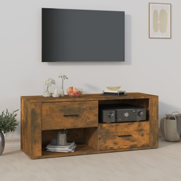 vidaXL Έπιπλο Τηλεόρασης Καπνιστή Δρυς 100x35x40cm Επεξ. Ξύλο