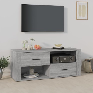 vidaXL Έπιπλο Τηλεόρασης Γκρι Sonoma 100x35x40cm από Επεξεργ. Ξύλο