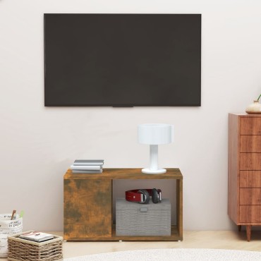 vidaXL Έπιπλο Τηλεόρασης Καπνιστή Δρυς 60x24x32cm Επεξεργασμένο Ξύλο