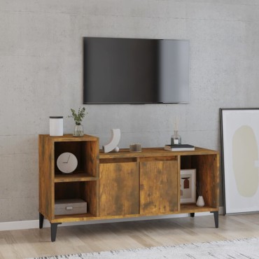 vidaXL Έπιπλο Τηλεόρασης Καπνιστή Δρυς 100x35x55cm Επεξ. Ξύλο