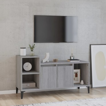 vidaXL Έπιπλο Τηλεόρασης Γκρι Sonoma 100x35x55cm από Επεξεργ. Ξύλο
