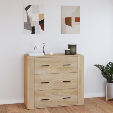 vidaXL Ντουλάπι Sonoma Δρυς 80x33x70cm από Επεξεργασμένο Ξύλο 1 τεμ.