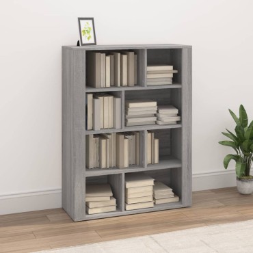 vidaXL Ντουλάπι Γκρι Sonoma 80x30x106cm από Επεξεργασμένο Ξύλο 1 τεμ.