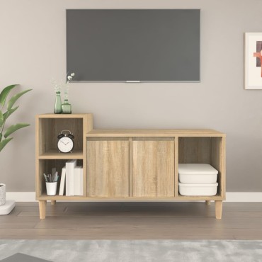 vidaXL Έπιπλο Τηλεόρασης Sonoma Δρυς 100x35x55cm Επεξ. Ξύλο