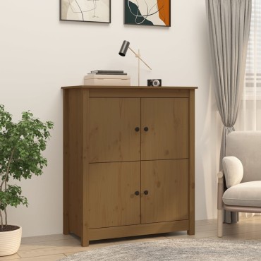 vidaXL Ντουλάπι Καφέ Μελί 83x41,5x100cm από Μασίφ Ξύλο Πεύκου 1 τεμ.