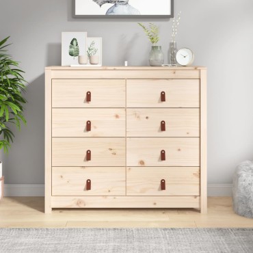 vidaXL Βοηθητικό Ντουλάπι 100x40x90cm από Μασίφ Ξύλο Πεύκου 1 τεμ.