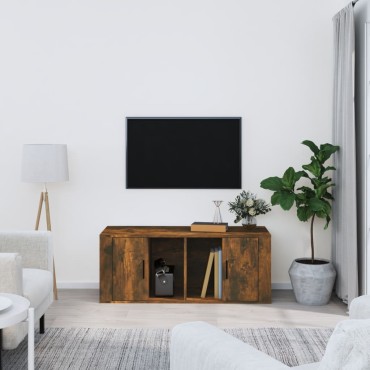 vidaXL Έπιπλο Τηλεόρασης Καπνιστή Δρυς 100x35x40cm Επεξ. Ξύλο