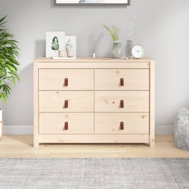 vidaXL Βοηθητικό Ντουλάπι 100x40x72cm από Μασίφ Ξύλο Πεύκου 1 τεμ.