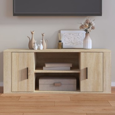 vidaXL Έπιπλο Τηλεόρασης Sonoma Δρυς 100x35x40cm Επεξ. Ξύλο