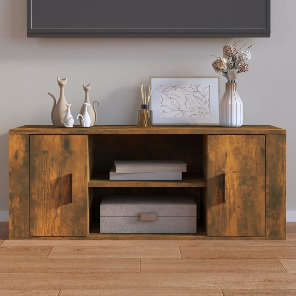 vidaXL Έπιπλο Τηλεόρασης Καπνιστή Δρυς 100x35x40cm Επεξ. Ξύλο