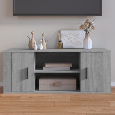 vidaXL Έπιπλο Τηλεόρασης Γκρι Sonoma 100x35x40cm από Επεξεργ. Ξύλο