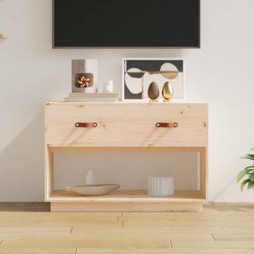 vidaXL Έπιπλο Τηλεόρασης 90x40x60cm από Μασίφ Ξύλο Πεύκου