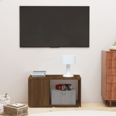 vidaXL Έπιπλο Τηλεόρασης Καφέ Δρυς 60x24x32cm Επεξεργασμένο Ξύλο