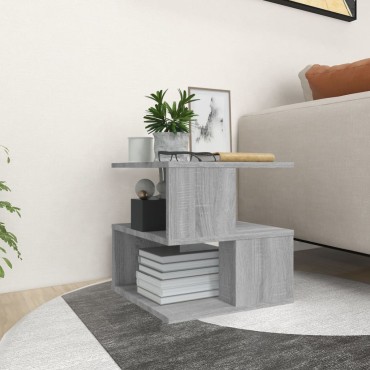 vidaXL Βοηθητικό Τραπέζι Γκρι Sonoma 40x40x40cm Επεξεργασμένο Ξύλο 1 τεμ.