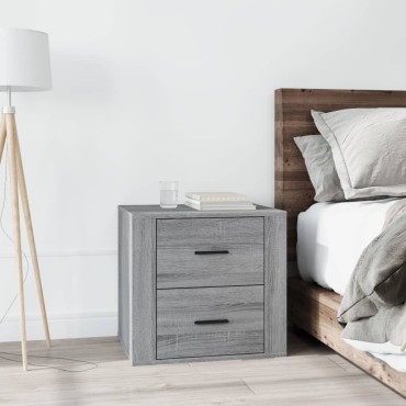 vidaXL Κομοδίνο Γκρι Sonoma 50x39x47cm 1 τεμ.