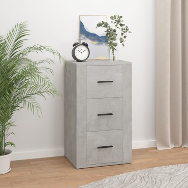 vidaXL Ντουλάπι Γκρι σκυροδέματος 40x33x70cm από Επεξεργασμένο Ξύλο 1 τεμ.