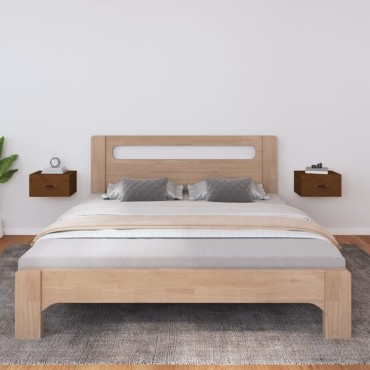 vidaXL Κομοδίνα Επιτοίχια 2 τεμ. Καφέ Μελί 40x29,5x22cm