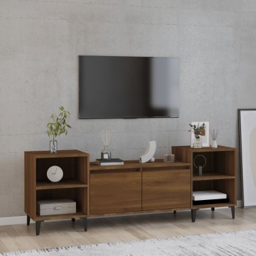 vidaXL Έπιπλο Τηλεόρασης Καφέ Δρυς 160x35x55cm Επεξεργασμένο Ξύλο