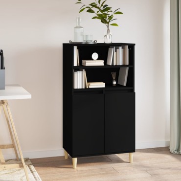 vidaXL Ντουλάπι Μαύρο 60x36x110cm από Επεξεργασμένο Ξύλο 1 τεμ.