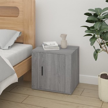 vidaXL Κομοδίνο Γκρι Sonoma 50x39x47cm 1 τεμ.