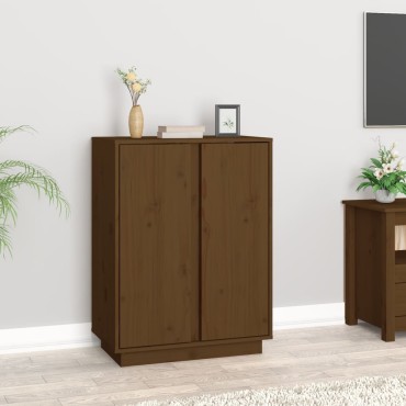 vidaXL Ντουλάπι Καφέ Μέλι 60x35x80cm από Μασίφ Ξύλο Πεύκου 1 τεμ.