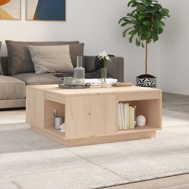 vidaXL Τραπεζάκι Σαλονιού 80x81x36,5cm από Μασίφ Ξύλο Πεύκου 1 τεμ.
