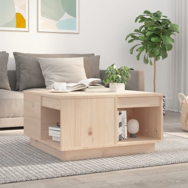 vidaXL Τραπεζάκι Σαλονιού 60x61x32,5cm από Μασίφ Ξύλο Πεύκου 1 τεμ.