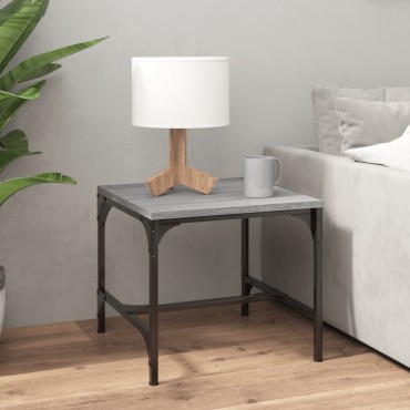 vidaXL Τραπεζάκι Σαλονιού Γκρι Sonoma 50x50x35cm Επεξεργασμένο Ξύλο 1 τεμ.