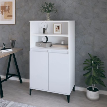 vidaXL Ντουλάπι Λευκό 60x36x110cm από Επεξεργασμένο Ξύλο 1 τεμ.