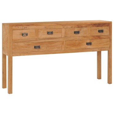 vidaXL Μπουφές 125x30x75cm από Μασίφ Ξύλο Teak 1 τεμ.