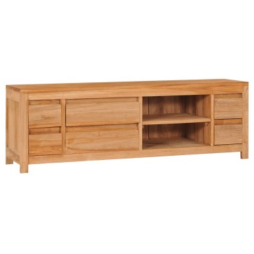 vidaXL Έπιπλο Τηλεόρασης 120 x 30 x 40 εκ. από Μασίφ Ξύλο Teak