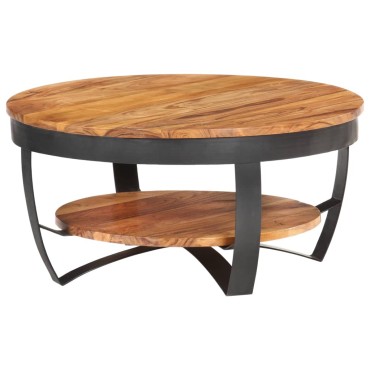 vidaXL Τραπεζάκι Σαλονιού 65x65x32cm από Μασίφ Ξύλο Ακακίας 1 τεμ.