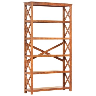 vidaXL Βιβλιοθήκη 100x30x180cm Μασίφ Ξύλο Ακακίας με Μελί Φινίρισμα 1 τεμ.