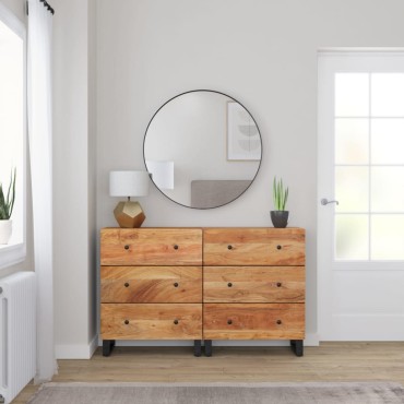 vidaXL Ντουλάπια 2 τεμ. 60x33x75cm από Μασίφ Ξύλο Ακακίας