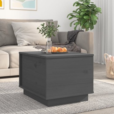 vidaXL Τραπεζάκι Σαλονιού Γκρι 40x50x35cm από Μασίφ Ξύλο Πεύκου 1 τεμ.