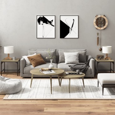 vidaXL Τραπεζάκια Σαλονιού 2 τεμ. Sonoma Δρυς 40x40x35cm Επεξ. Ξύλο