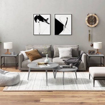 vidaXL Τραπεζάκια Σαλονιού 2 τεμ. Γκρι Sonoma 40x40x35cm Επεξ. Ξύλο
