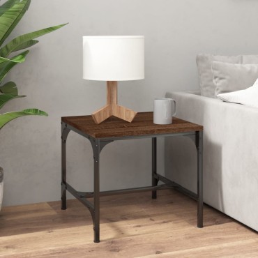 vidaXL Βοηθητικό Τραπέζι Καφέ Δρυς 40x40x35cm Επεξεργασμένο Ξύλο