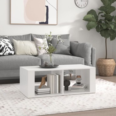 vidaXL Τραπεζάκι Σαλονιού Λευκό 100x50x36cm Επεξεργασμένο Ξύλο 1 τεμ.
