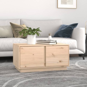 vidaXL Τραπεζάκι Σαλονιού 80x50x40cm από Μασίφ Ξύλο Πεύκου 1 τεμ.