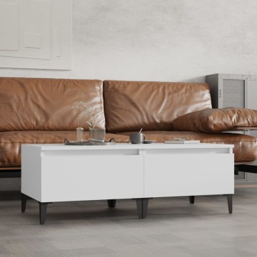 vidaXL Βοηθητικά Τραπέζια 2 τεμ. Λευκά 50x46x35cm Επεξεργασμένο Ξύλο