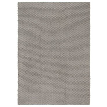 vidaXL Χαλί Ορθογώνιο Γκρι 120x180cm από Βαμβάκι