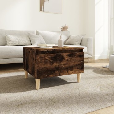 vidaXL Βοηθητικό Τραπέζι Καπνιστή Δρυς 50x46x35cm Επεξεργασμένο Ξύλο 1 τεμ.