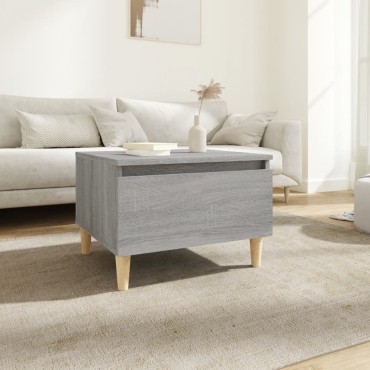 vidaXL Τραπέζι Βοηθητικό Γκρι Sonoma 50x46x35cm Επεξεργασμένο Ξύλο 1 τεμ.