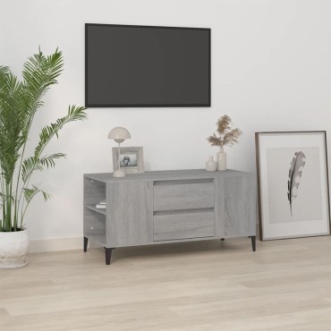 vidaXL Έπιπλο Τηλεόρασης Γκρι Sonoma 102x44,5x50cm από Επεξεργ. Ξύλο