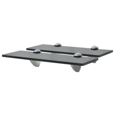 vidaXL Ράφια Τοίχου 2 τεμ. 8 χιλ. 30x10cm Γυάλινα