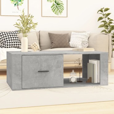 vidaXL Τραπεζάκι Σαλονιού Γκρι Σκυρ. 100x50,5x35cm Επεξεργ. Ξύλο 1 τεμ.