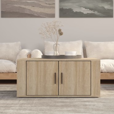 vidaXL Τραπεζάκι Σαλονιού Sonoma Δρυς 80x50x36cm Επεξεργασμένο Ξύλο 1 τεμ.